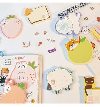 360Home Kreative Cartoon abziehbare Haftnotizen